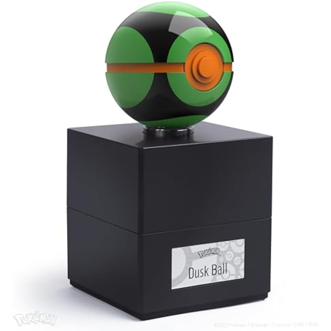 The Wand Company Original Poké Ball Authentic Replica - Realistic, Electronic, Die-Cast Poké Ball with Display Case Light Features. Officially Licensed by Pokémon