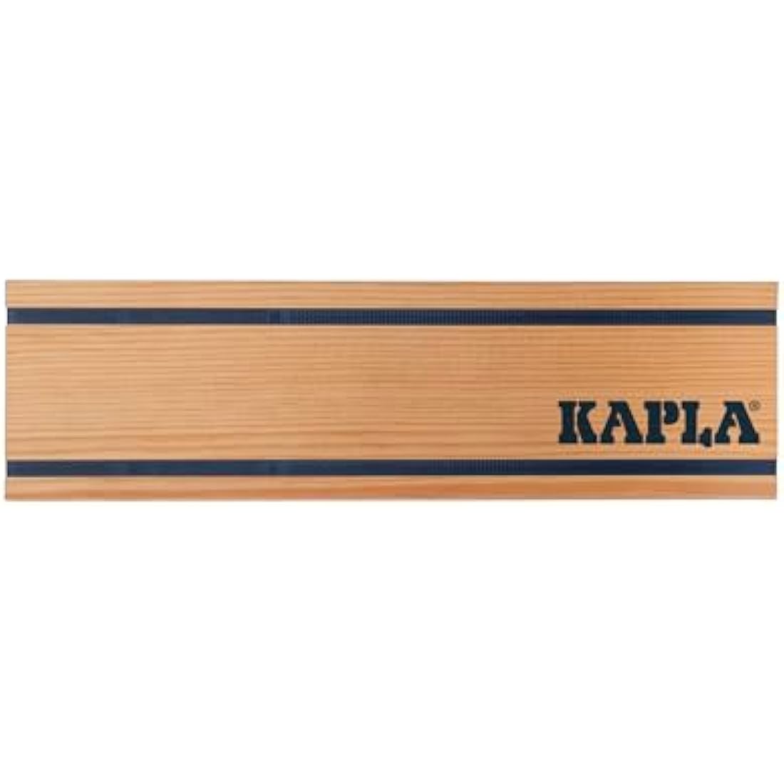 KAPLA Octocolor Box with 100 coloured planks (Red, Orange, Yellow, Green, Light Blue, Dark Blue, Pink, Purple), Wooden Toy, Construction Game, from 2 Years Onwards.