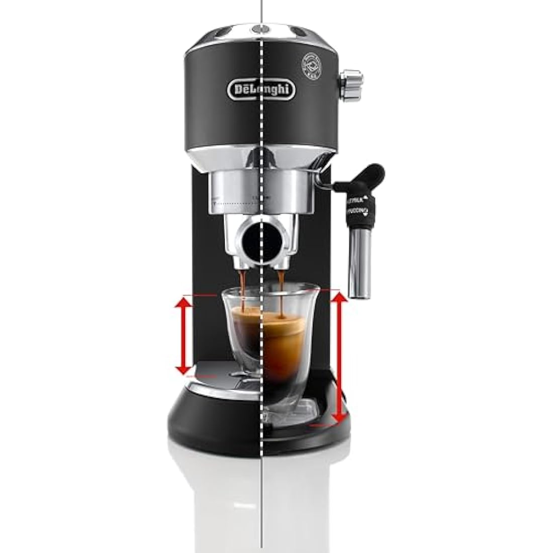 De'Longhi Dedica Style, Traditional Pump Espresso Machine, Coffee and Cappuccino Maker, EC685BK, Black