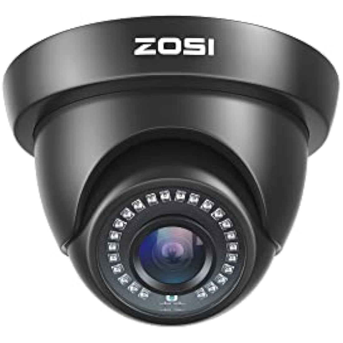 ZOSI 1080P CCTV Camera Surveillance outdoor Indoor, 1920TVL Hybrid 4-in-1 TVI CVI AHD CVBS Camera for Home Security, 24PCS IR Leds 3.6mm Lens 80ft Night Vision, IP66 Weatherproof, AI Detect, Black