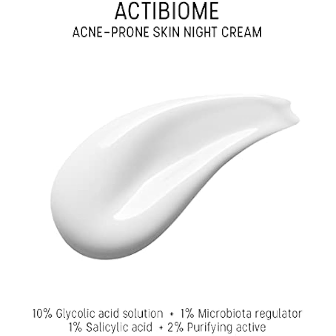 Dermaceutic Activabiome - Prone Skin Night Cream with Glycolic Acid Solution, Microbiota Regulator, Salicylic Acid and Purifying Active - 40 ml