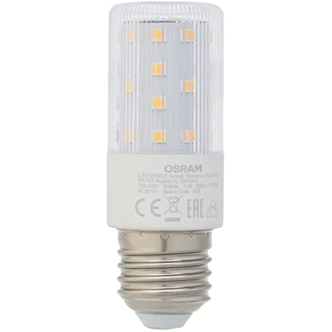 OSRAM LED Superstar Special T SLIM, Dimmable slim LED special lamp, E27 base, Warm white (2700K), replacement for conventional 60W lamp, 6-pack