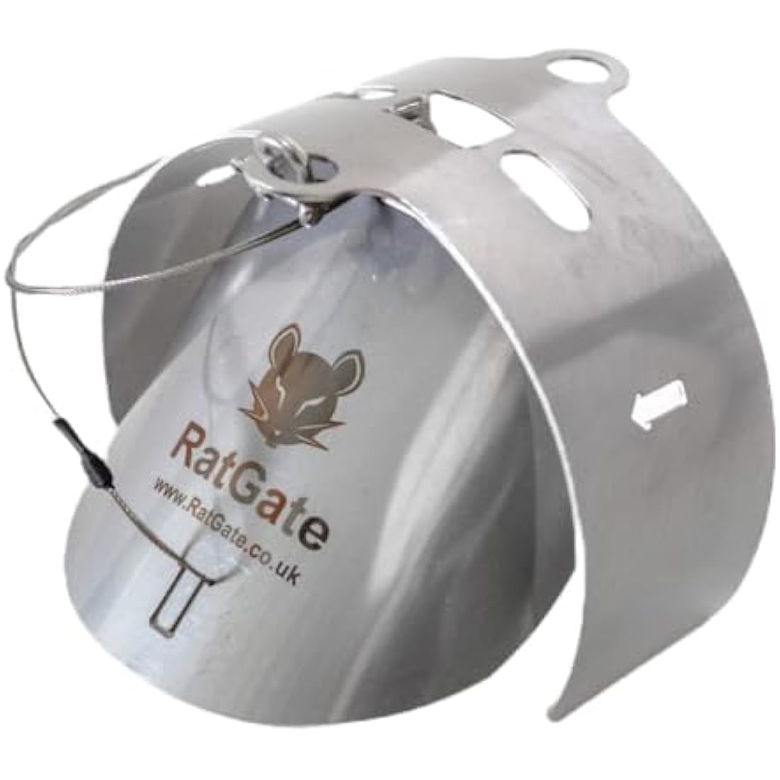 RatGate: 4" (110mm) stainless steel rat flap/barrier/blocker for clay, plastic and cast iron drainage pipes! Keep rats out of your property!