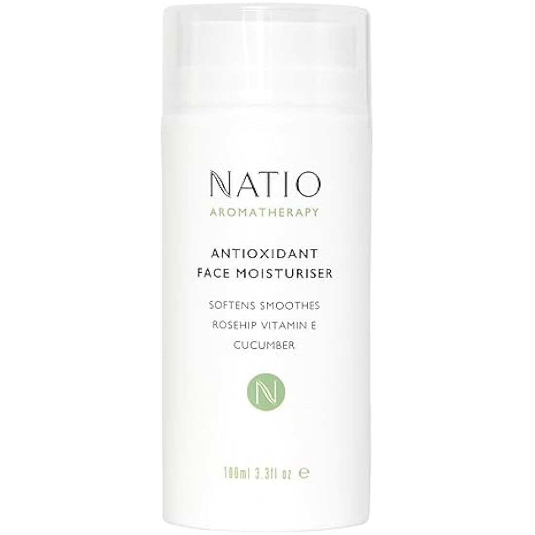 Natio Australia Aromatherapy Antioxidant Face Moisturiser, 100 ml - Anti-Aging Face Cream - Rosehip and Vitamin E - Face Lotion for All Skin Types