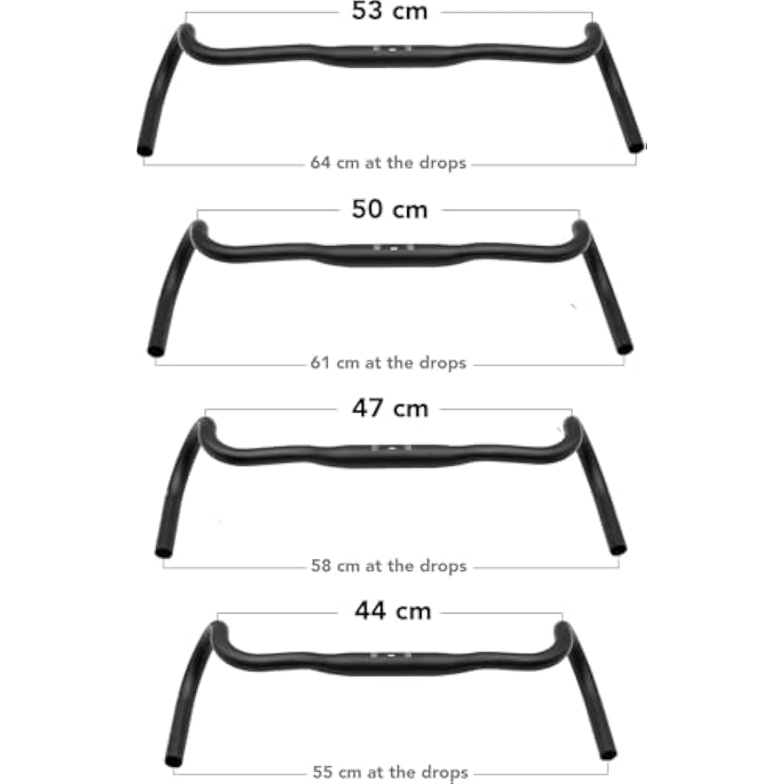 REDSHIFT Kitchen Sink Handlebar without Loop for Road, Gravel, Touring, and Commuter Bikes, Aluminum Drop Bar, 31.8mm Clamp, with 20mm of Rise, 41 cm Width