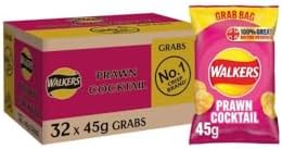 Walkers Crisps Prawn Cocktail 32X45G