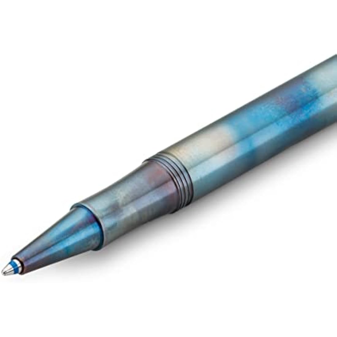 Kaweco LILIPUT Ball Pen Fireblue with Cap I Retractable Ballpoint Pen with Standard D1 Refills in a Tin Box I Metal Ball Pen 13 cm