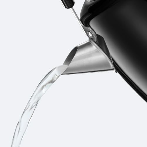 Russell Hobbs Electric Kettle (For Hot Water, Tea or Coffee, 1.5L, Fast Boil, Stainless steel with grey accents, Pull off lid, Perfect pour spout,