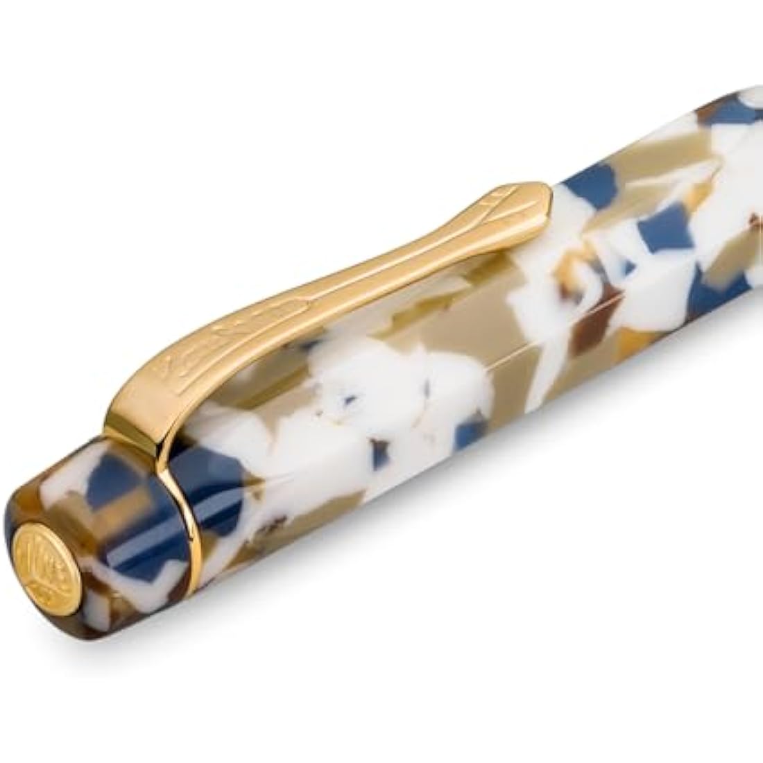 Kaweco ART SPORT Fountain Pen Terrazzo I Exclusive Acrylic Reservoir Pen for Ink Cartridges With Steel Nib 12.5 cm I Including Metal Box I Nib: M (Medium)