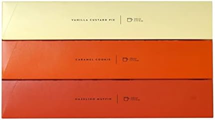 Vertuo line Flavored Assortment. Golden Caramel, Sweet Vanilla and Roasted Hazelnut Total of 30 capsules for Nespresso