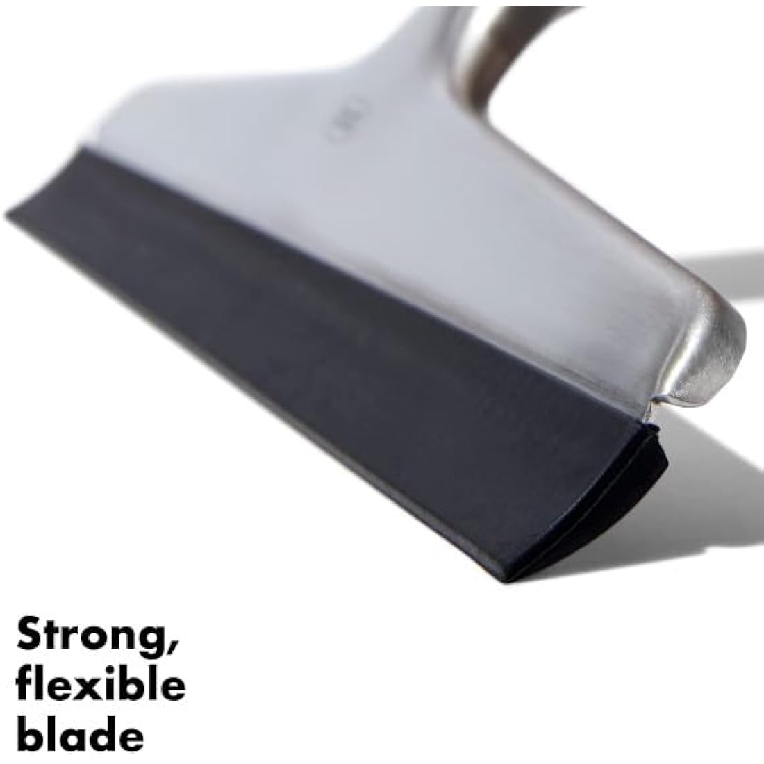 OXO 1060619 Good Grips Stainless Steel Squeegee, White/Black, 10 x 1.5 x 6 inches