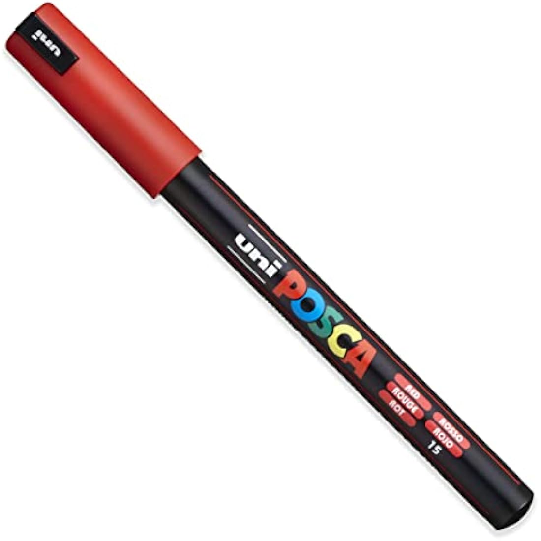 Posca Water Based Permanent Marker Paint Pen - Multi Surface Use - PC-1MR, 0.7mm Ultra Fine - Starter Set of 16 in Gift Wallet