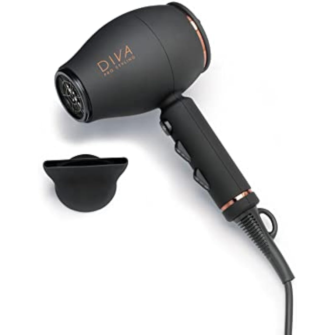 Diva Pro Styling Intenso 4000 Pro Compact & Lightweight Hairdryer Black