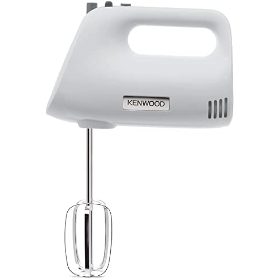 Kenwood Hand Mixer,Electric Whisk, 5 Speeds, Stainless Steel Kneaders and Beaters for Durability and Strength, 450 W, HMP30.A0WH, White