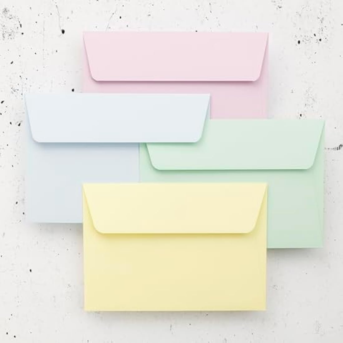 Clairefontaine - Ref 5456C - Pollen Adhesive Envelopes (Pack of 20) - C6 Sized, 120gsm Paper, Printer-Compatible, Acid Free, Adhesive Strip for Easy Seal - Canary