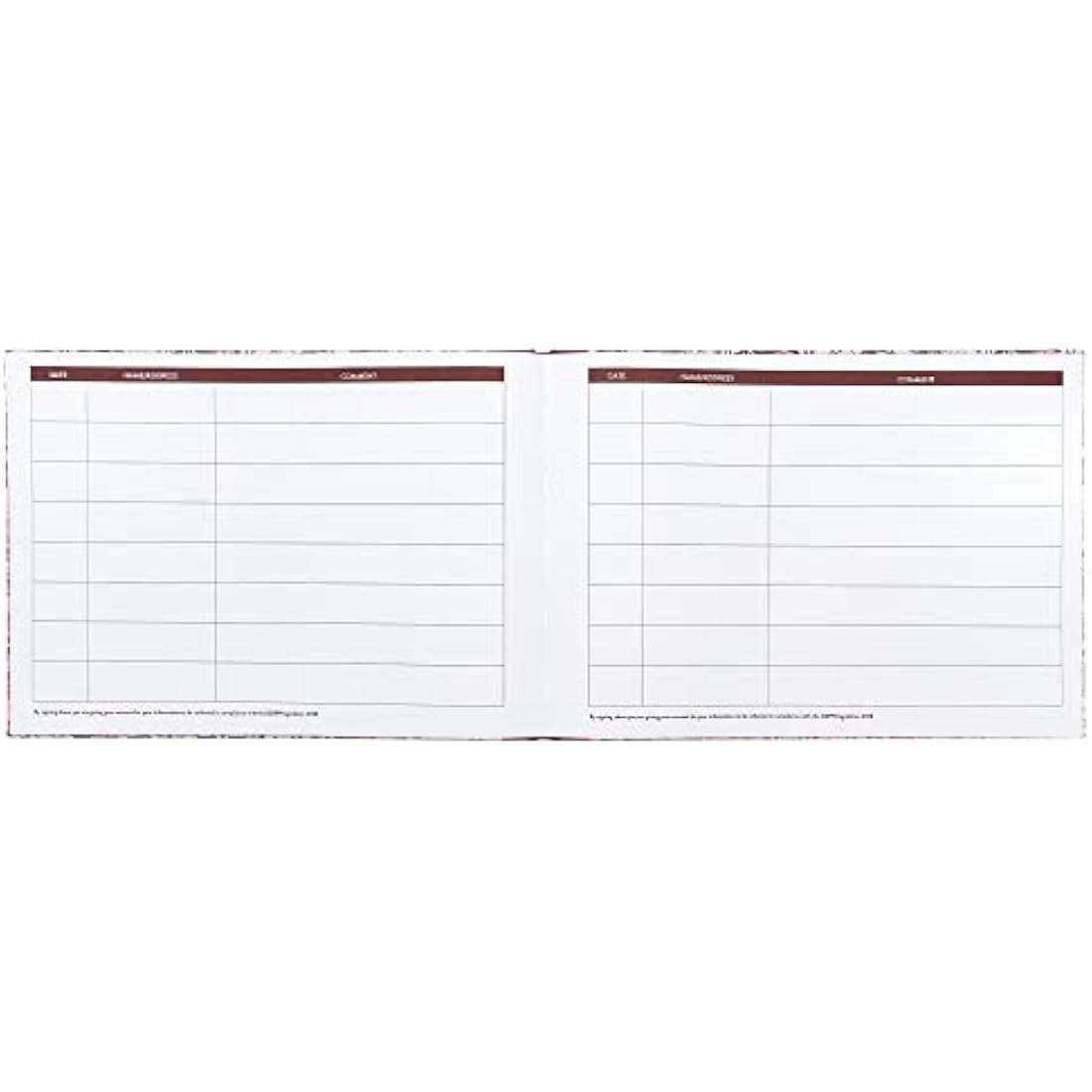 Pukka Pad, Bloom A4 Visitors Book – 96 Pages with 768 Entry Spaces – Includes Record Date, Name, Address, and Comment Fields – 120 GSM Paper – Cream