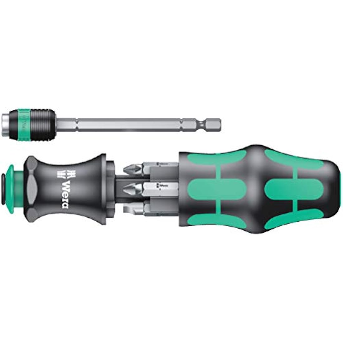 Wera 051019 Kraftform compact 20a bit set, black green
