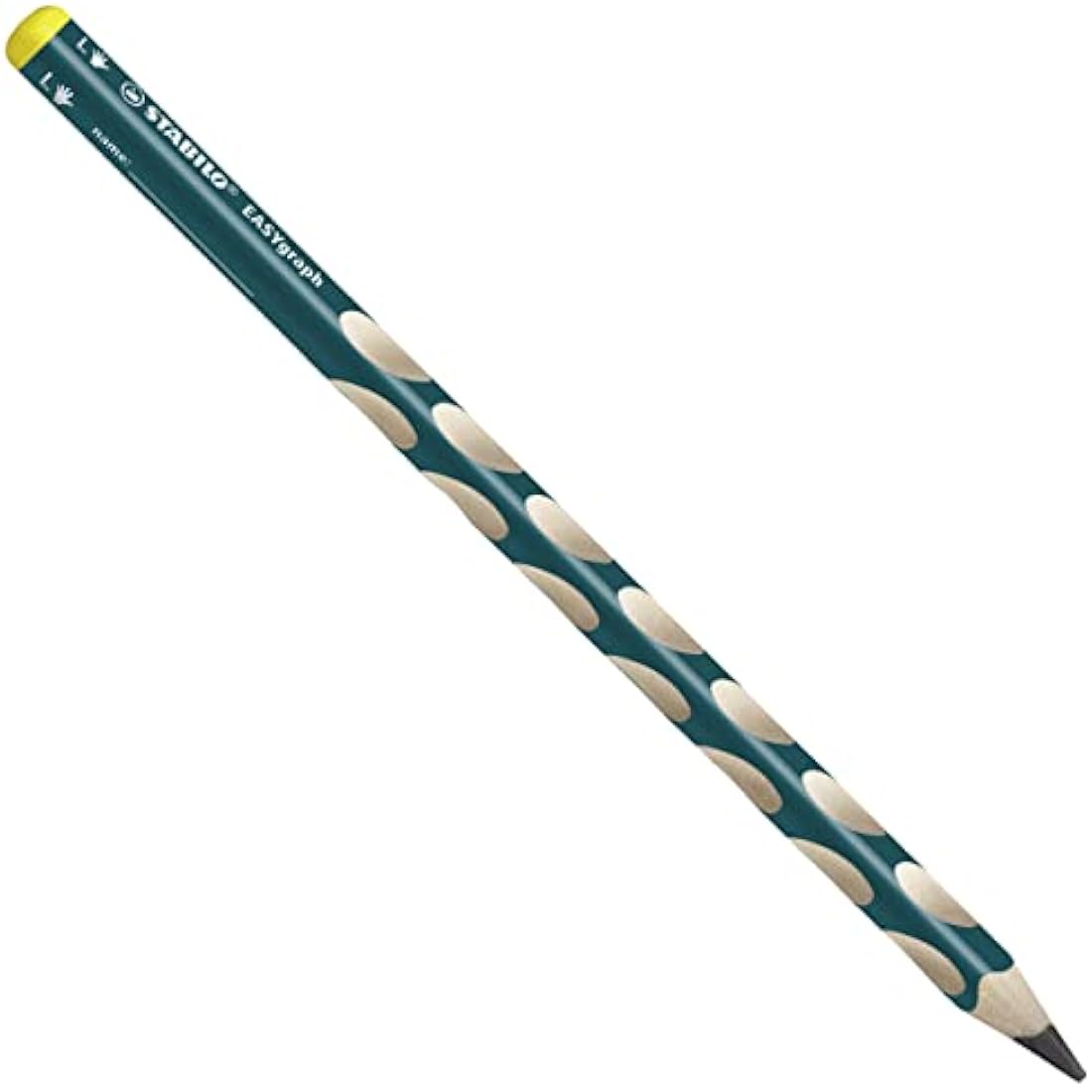 STABILO EASYgraph - Ergonomic Graphite Pencil - 8 x Left-Handed and 40 x Right-Handed - Classpack of 48 - Assorted Colours - Degree HB