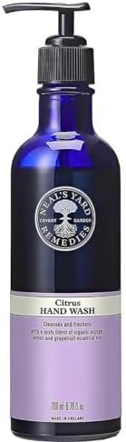 Neal’s Yard Remedies Citrus Hand Wash, Hand Soap with Orange, Lemon and Grapefruit Essential Oils, Vegan & Cruelty-Free, 200ml
