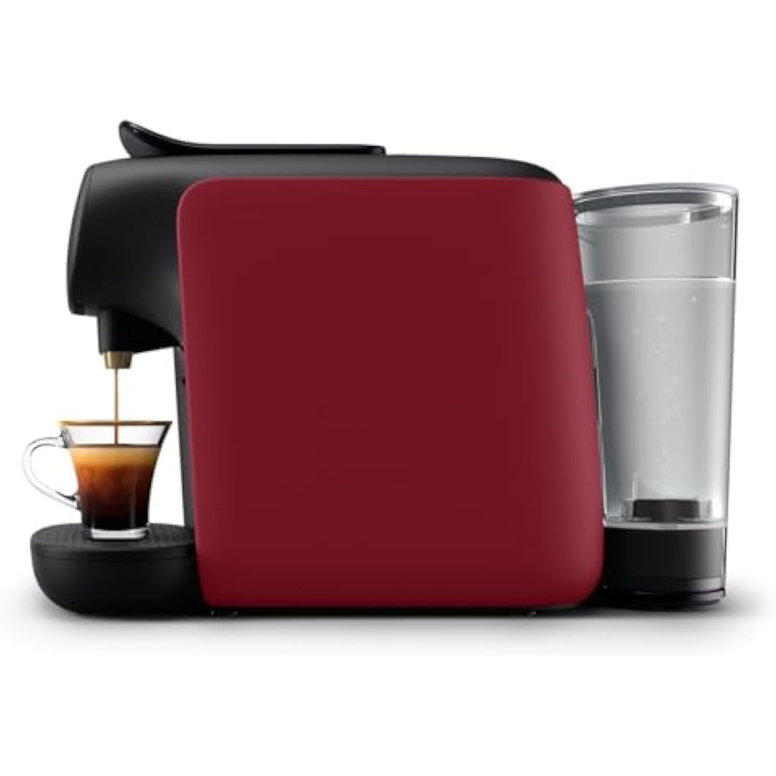 L'OR BARISTA Sublime Coffee Capsule Machine by Philips, for Double or Single Capsule, Red (LM9012/50)