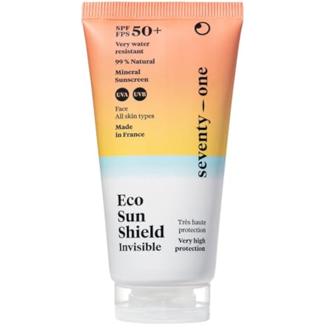 SeventyOne Percent | Eco Sun Invisible Spray SPF 50+ | Very High Sun Protection Body | UVA 25 | Vegan | Very Waterproof | 100% Mineral Filters - 99% Natural | Made in France | 100 ml