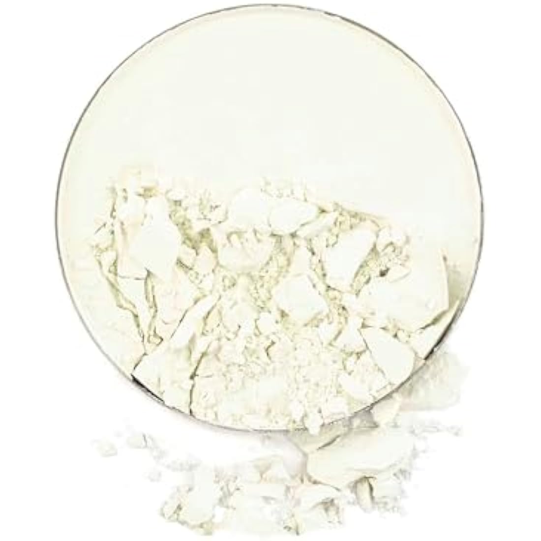 Pressed powder White, pressed powder full cover foundation including mirror and puff applicator