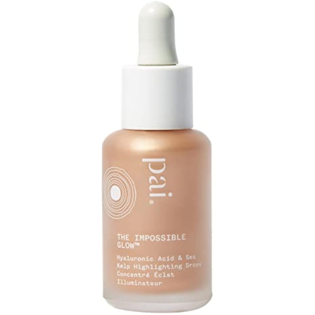 Pai Skincare | THE IMPOSSIBLE GLOW, Glow Drops Serum with Hyaluronic Acid, Certified Organic, Vegan, Cruelty Free - Rose Gold. 30ml
