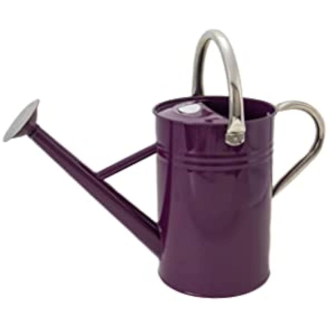 Kent & Stowe 4.5L Metal Watering Can in Deep Violet, Rust-Resistant Galvanised Watering Can with Handle and Detachable Rose, Classic All Year Round Garden Tools Made from Steel
