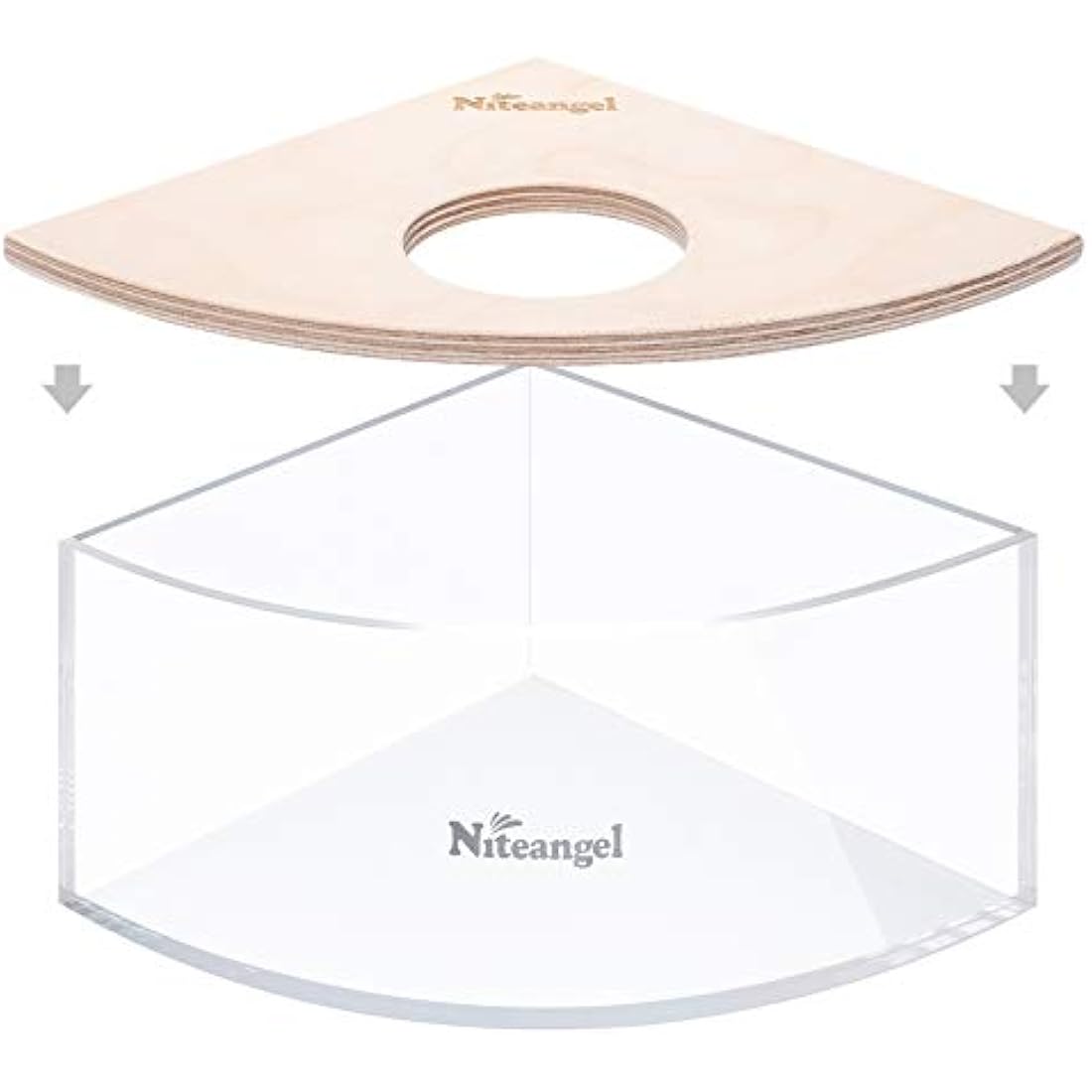 Niteangel Small Animal Sand-Bath Box - Acrylic Critter's Sand Bath Shower Room & Digging Sand Container for Hamsters Mice Lemming Gerbils or Other Small Pets