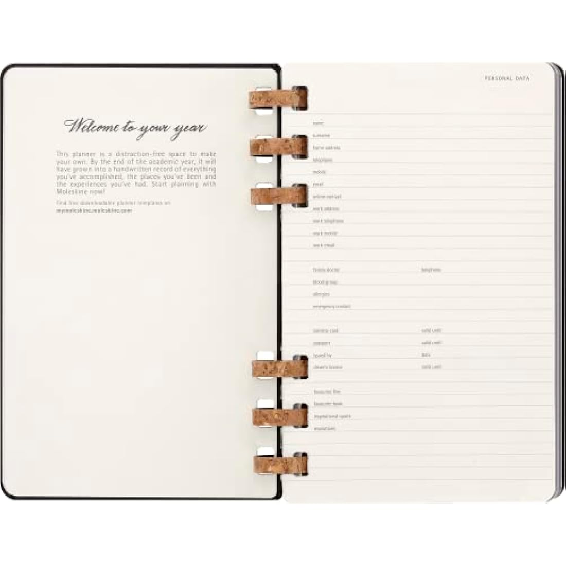 Moleskine Monthly and Weekly Spiral Agenda 12 Months 2024, Agenda 2024, Size Large 15x21, Hard Cover and Elastic Closure, Colour Black