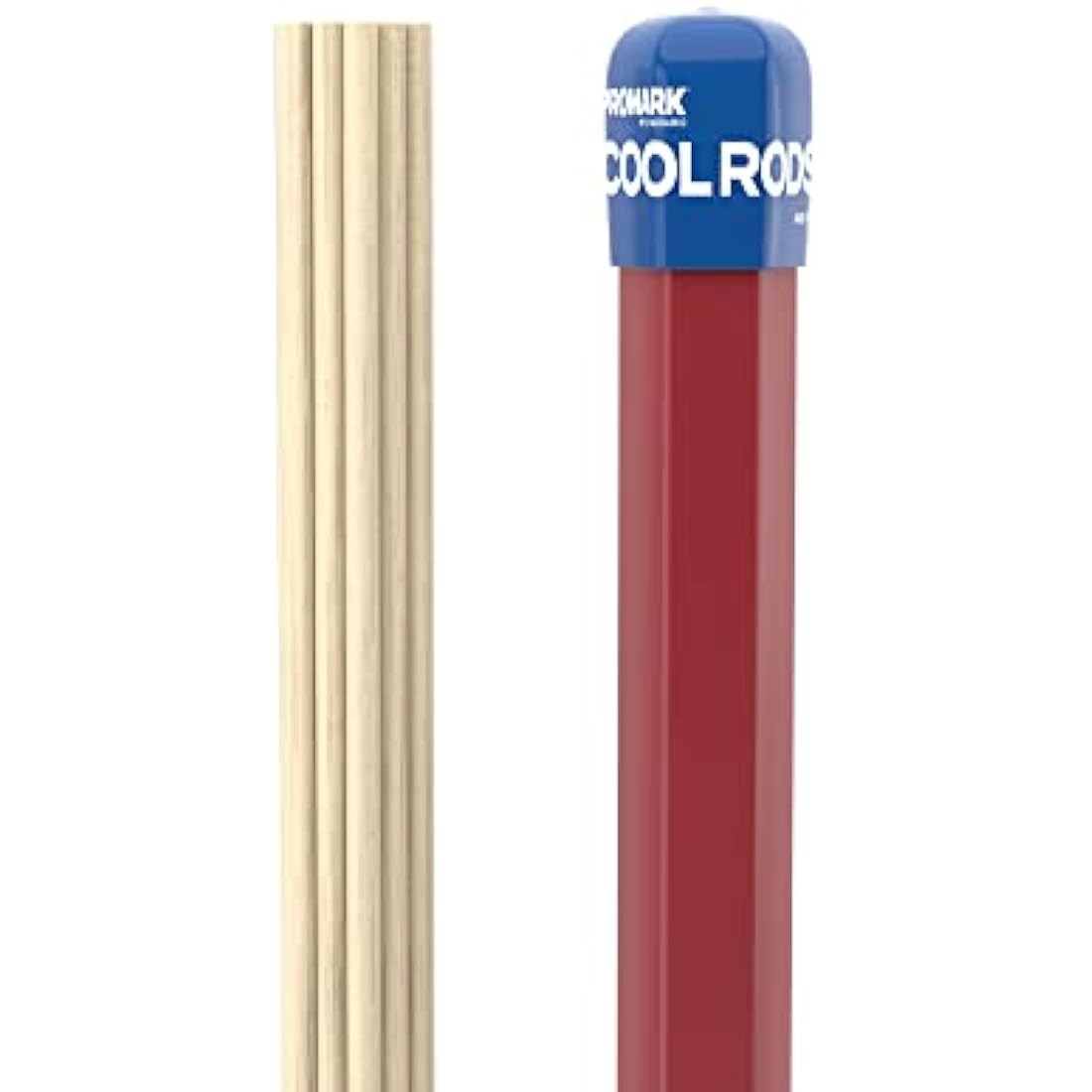 ProMark Cool Rods Drum Sticks - C-Rods Dowel Drumsticks - Quiet, For Small Performances - 7A, .425" Diameter - 16" Length - 1 Pair