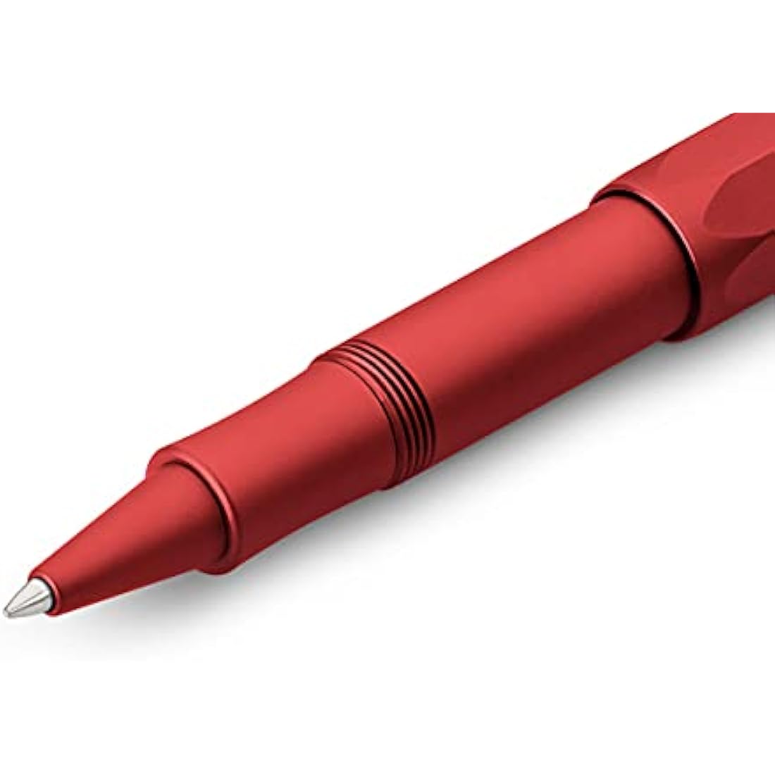 Kaweco AL SPORT Gel/Ballpoint Pen Deep Red I Pen Including 0.7 mm Rollerball Pen Refill in Classic Design with Ceramic Ball I Premium Aluminium Gel Roller 13 cm