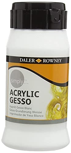 Daler-Rowney Simply Acrylic Medium, Plastic Pot, 16.91oz - 500 ml, Buff Titanium
