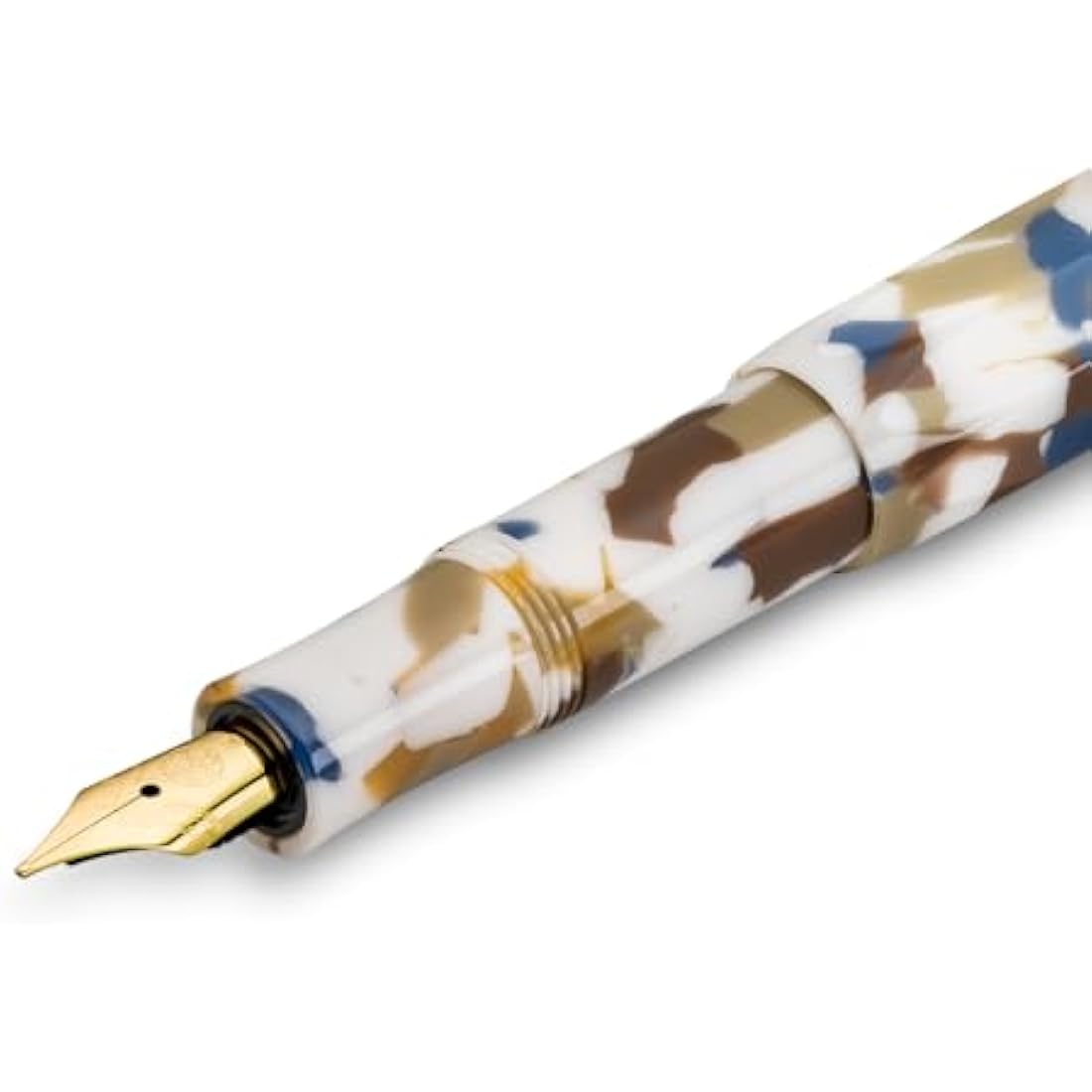 Kaweco ART SPORT Fountain Pen Terrazzo I Exclusive Acrylic Reservoir Pen for Ink Cartridges With Steel Nib 12.5 cm I Including Metal Box I Nib: M (Medium)