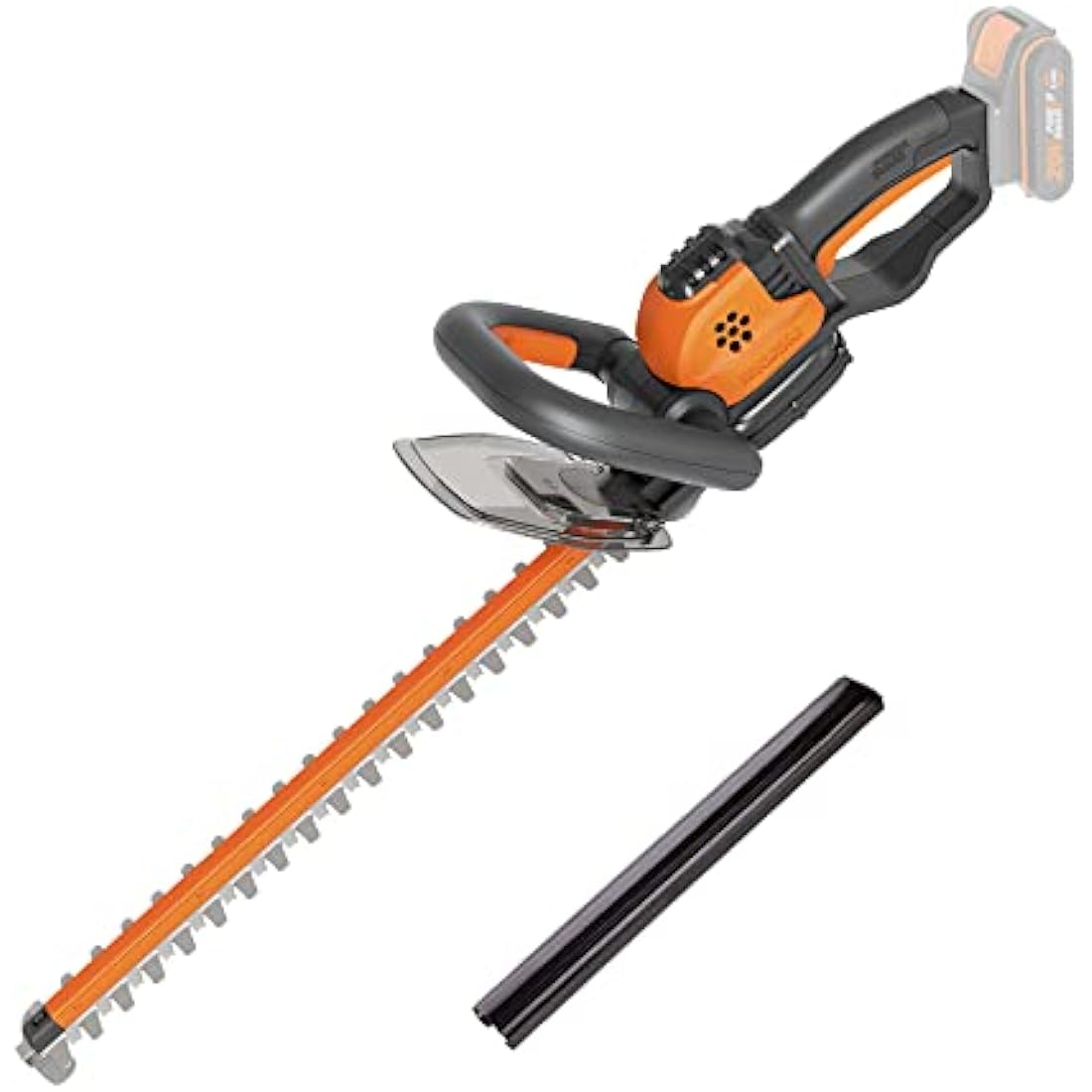WORX WG261E.9 20V Cordless Hedge Trimmer, 45cm Dual-Action Blades, Tool Only – Battery and Charger Not Included