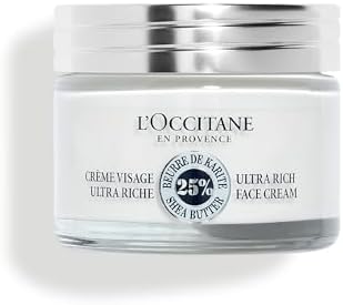 L'OCCITANE Shea Ultra Rich Comforting Face Cream 50ml, Enriched with 25% Shea Butter, Vegan & 97% Readily Biodegradable, Clean & Premium Beauty Skincare for All Skin Types, 72 Hour Moisturisation