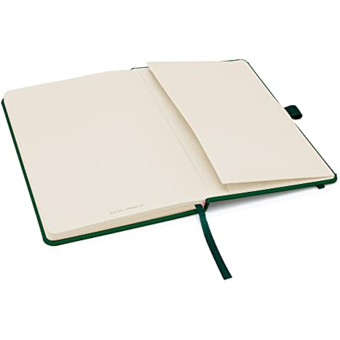 Notes London 10 x A5 Notebook Bulk Pack, A5 Notebook with Lined Pages, Pen Loop and Expandable Paper Pocket Hardback Journal Notepad Note Book Notes Diary Pad (Green)