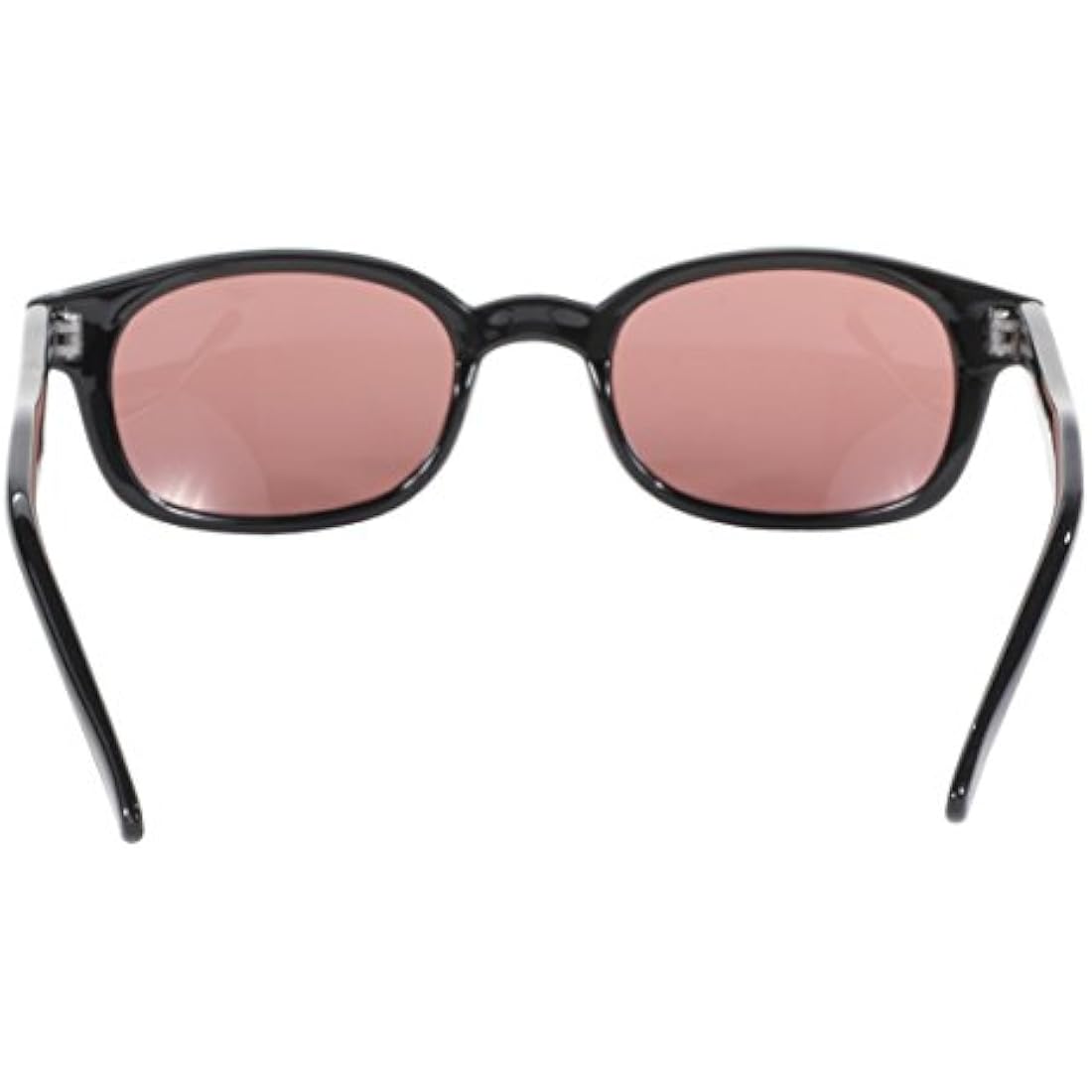Pacific Coast Original KD's Biker Sunglasses (Black Frame/Rose Colored Lens)