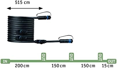 Paulmann 94156 Outdoor Plug & Shine Spotlight Plantini ext. Set 3000K 3x2.5W 24V 40° Anthracite alu, Aluminium, Integriert, 7.5 W, 2.1 x 7.7 x 22.3 cm