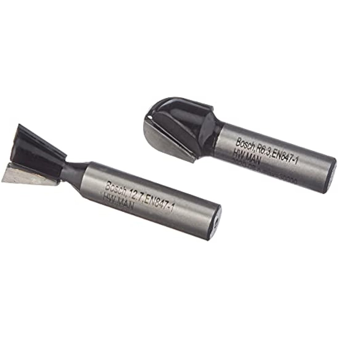 Bosch 6-Piece Tungsten Carbide Router Bit Set (for Wood, Shank Ø 8 mm, Accessory Routers)