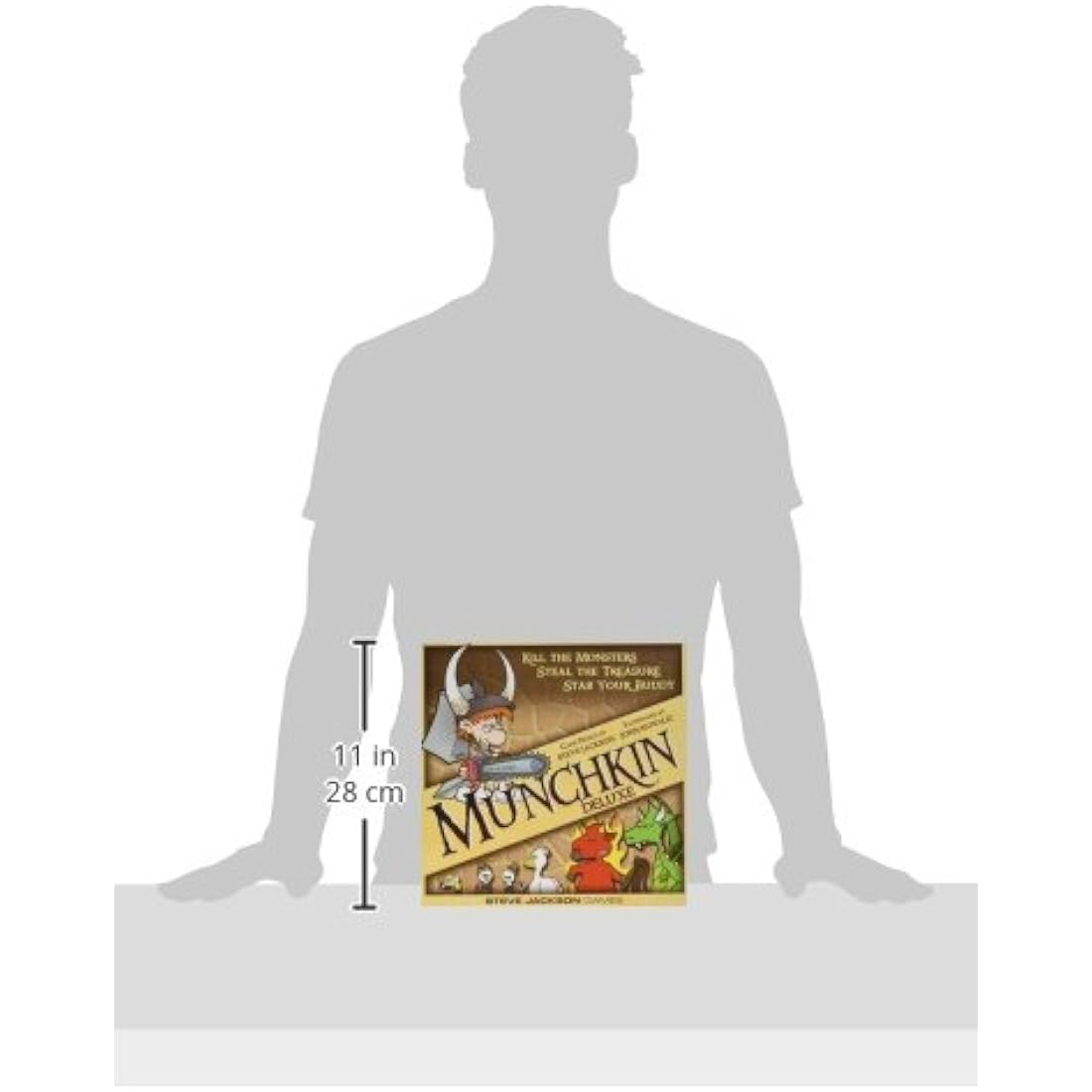 Steve Jackson Games | Munchkin: Deluxe | Board Game | Ages 14+ | 1-4 Players | 30-120 Minute Playing Time