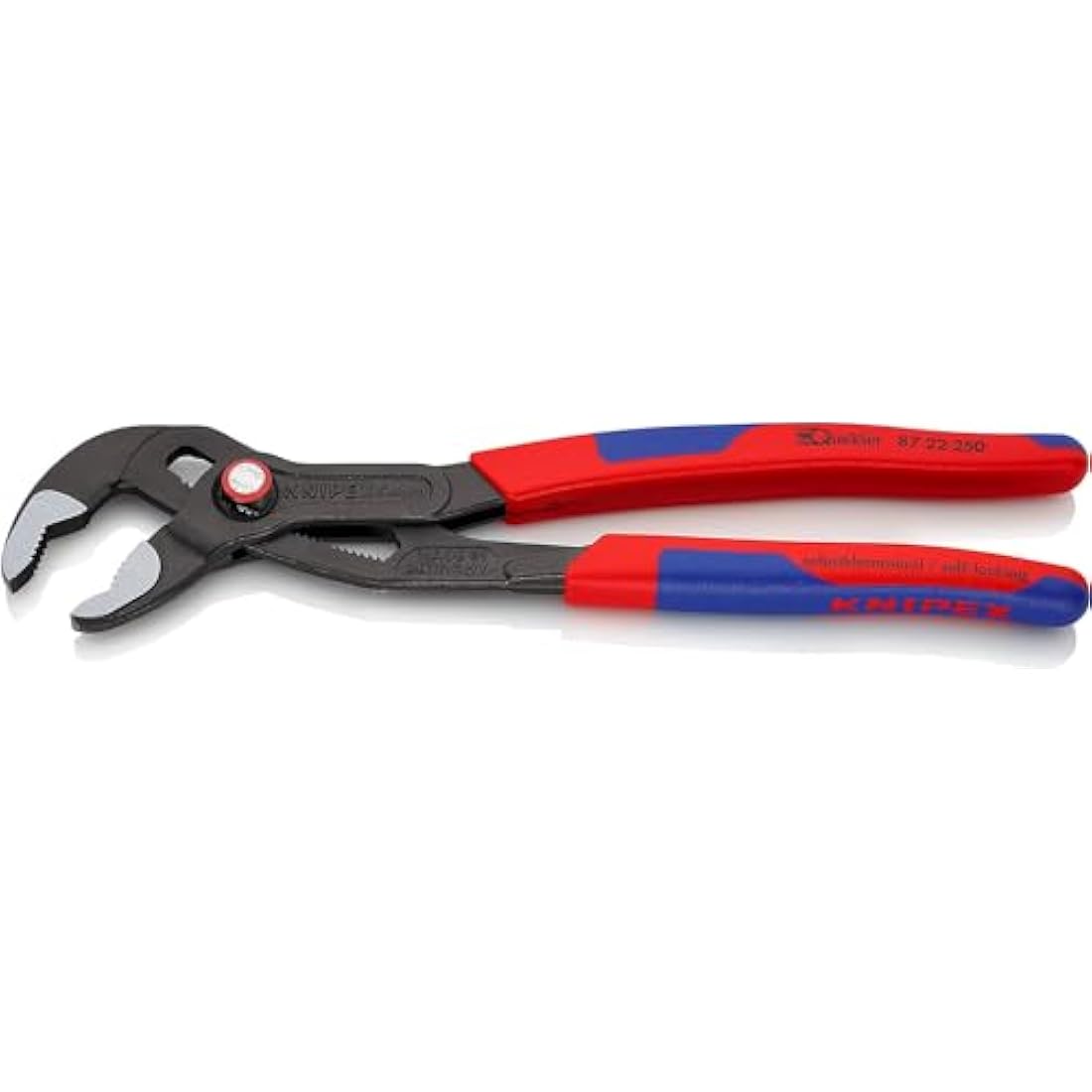 Knipex Cobra® QuickSet High-Tech Water Pump Pliers grey atramentized, with slim multi-component grips 250 mm 87 22 250
