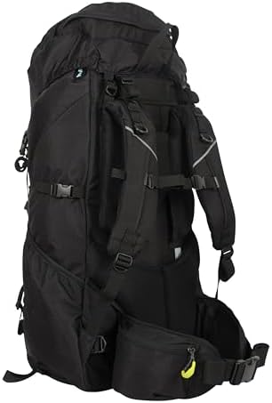 Mountain Warehouse Carrion 65L Rucksack - Padded Airmesh Back Daypack Bagback with Ladder Lock, Rain Cover & Lots Of Pockets - All Season Camping, Hiking & Outdoors