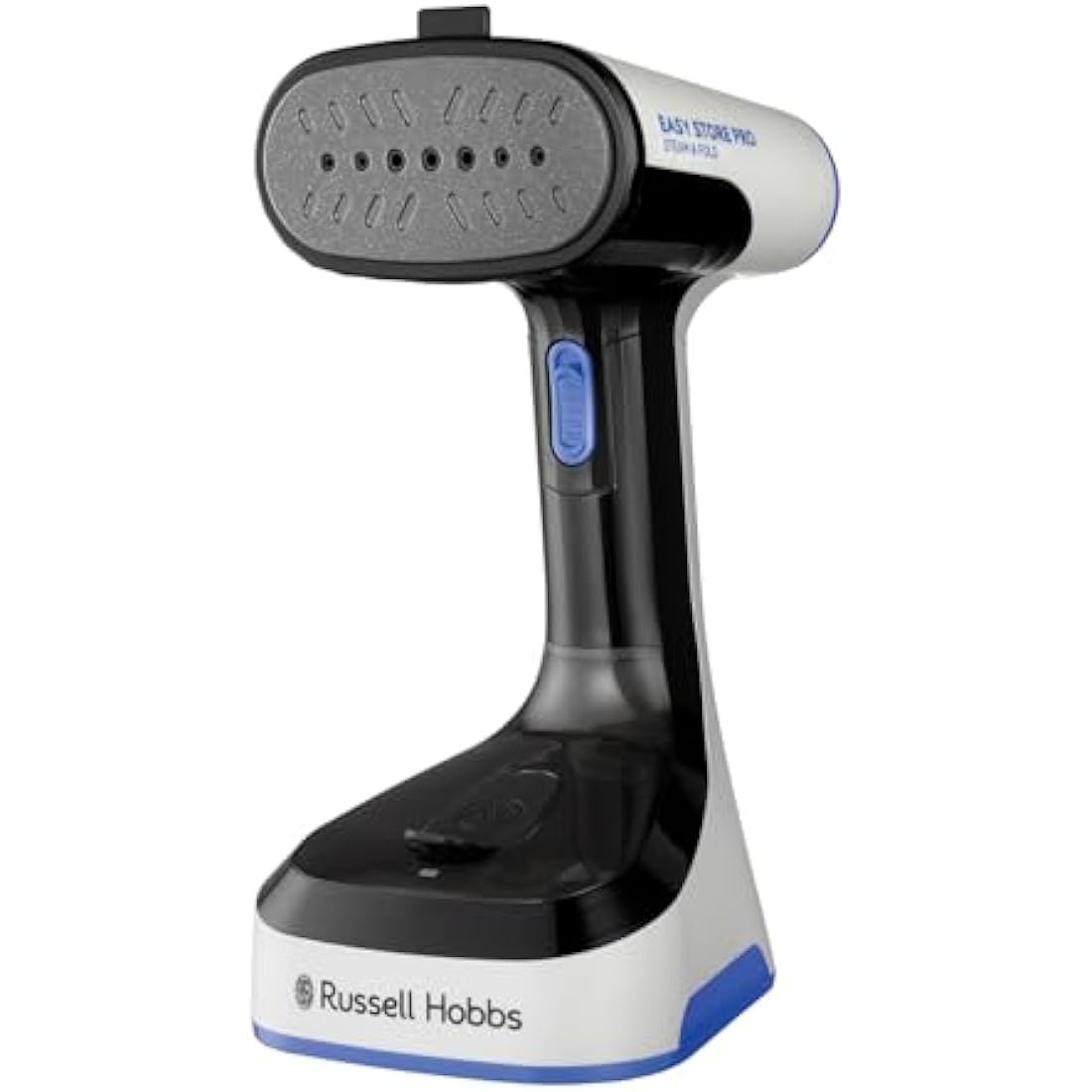Russell Hobbs Handheld Clothes Steamer [powerful 1500W, Foldable & antibacterial] Steam Genie Easy Store (Sanitises, heats up quickly, 150ml tank, fabric nozzle, ideal for travel) 26740
