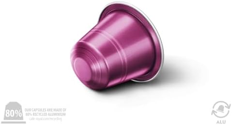 Café Royal, Lungo Forte, 100 Nespresso (R) compatible capsules, 80 percent recycled Aluminium, Rainforest Alliance certified, intensity 8