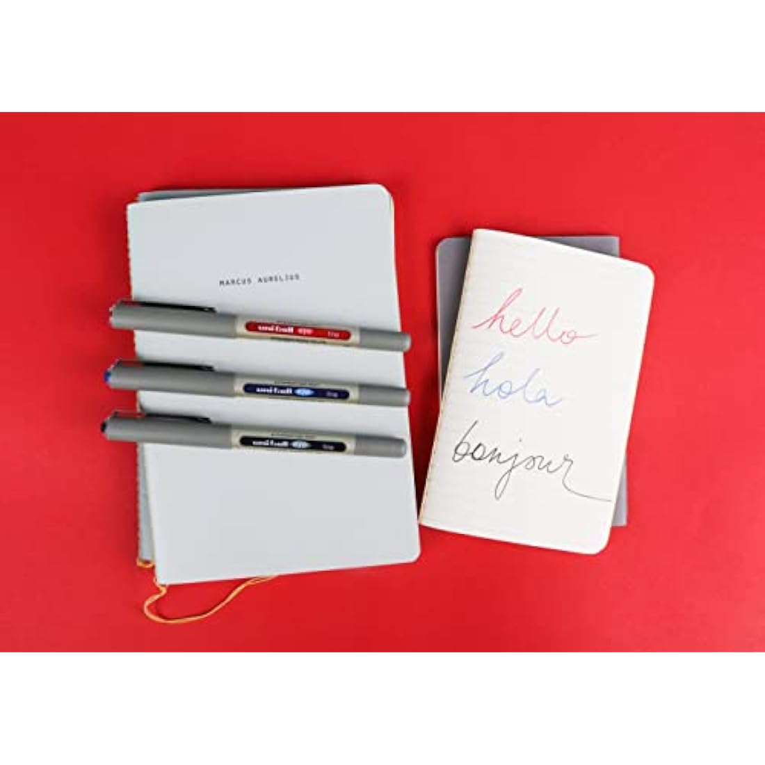 uni-ball UB-157 Eye Rollerball Pens. Premium Fine 0.7mm Ballpoint Tip for Super Smooth Handwriting, Drawing, Art, Crafts and Colouring. Fade and Water Resistant Liquid Uni Super Ink. 3 Pack Assorted