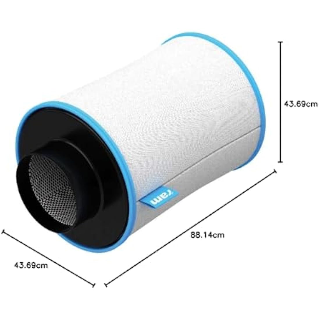 RAM Filter - 315/800 (12") 1350m³/hr - 315mm Neck, 800mm Body