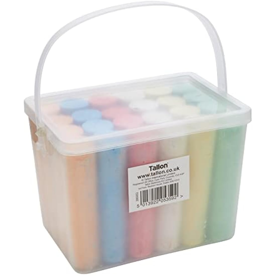 ART BOX 24 Giant Pavement Chalks in Tub Red