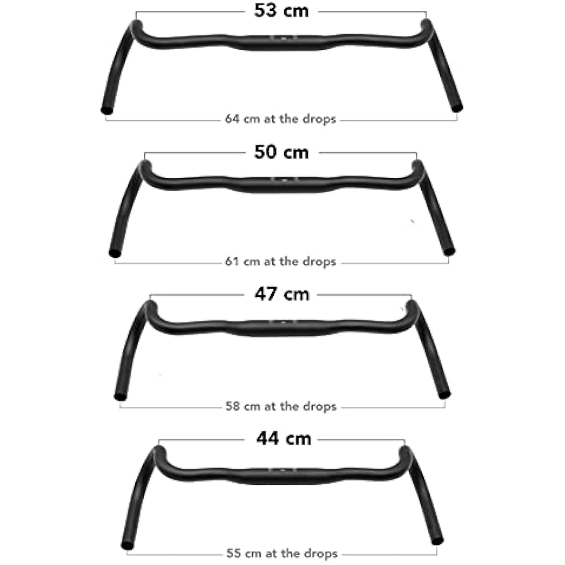 REDSHIFT Kitchen Sink Bike Drop Bar Handlebar for Road Bikes, Bicycle Gravel Handlebars, Aluminum, 31.8mm Clamp, 53cm Width, 20mm Rise, Cycling Gear Biking Accessories