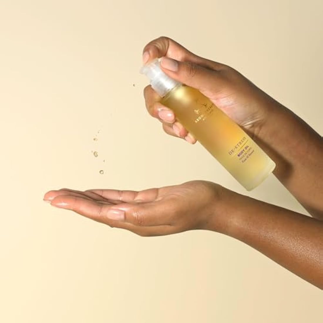 Aromatherapy Associates De-stress Body Oil 100ml, Destress Muscle After Gym, Infused With Arnica Montana Flower Extract, Rosemary And Exceptional Benefits Of Ginger, Natural Ingredients